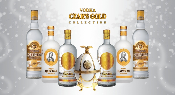Vodka Collection Imperial Gold www.luxfood-shop.fr